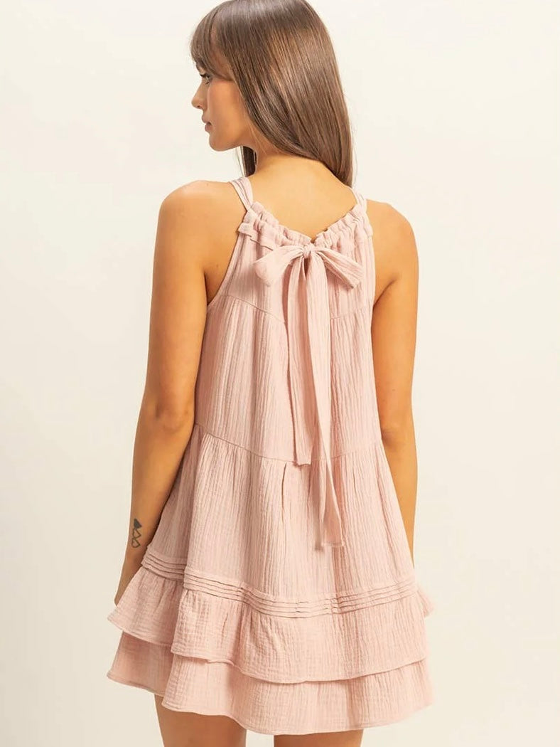 Tiered Ruffled Babydoll Mini Dress