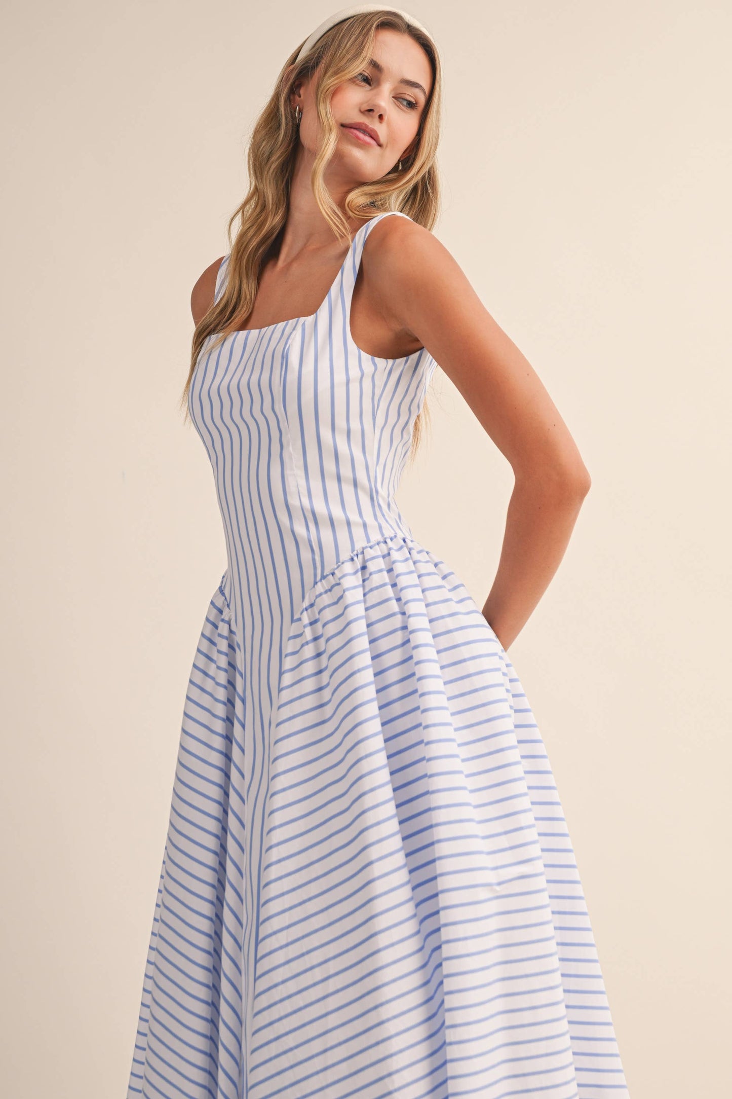 Striped Midi Sundress