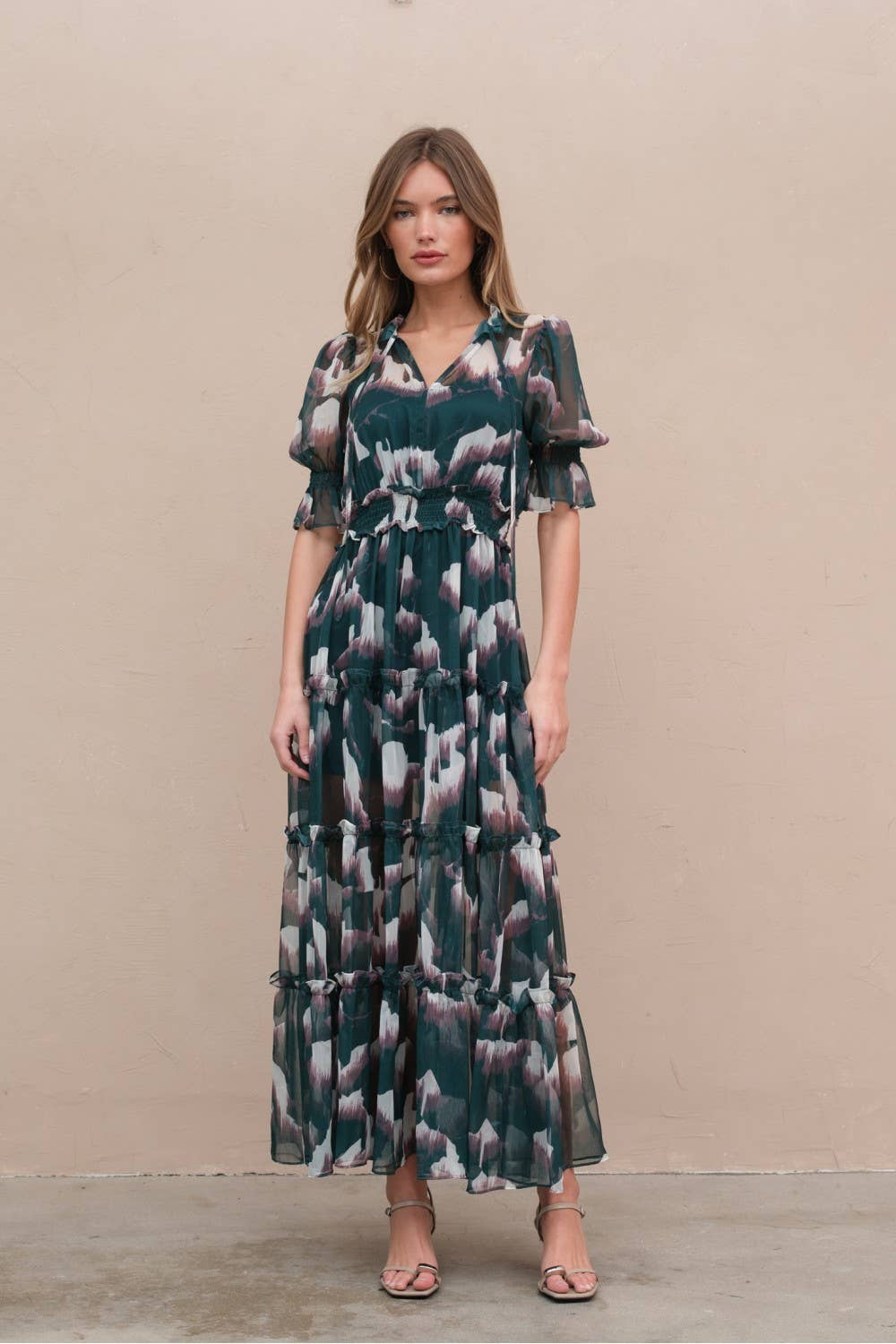Olive Garden Bloom Maxi Dress