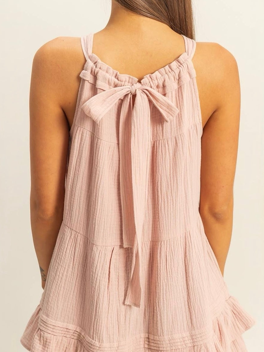 Tiered Ruffled Babydoll Mini Dress