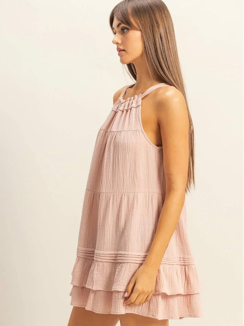 Tiered Ruffled Babydoll Mini Dress