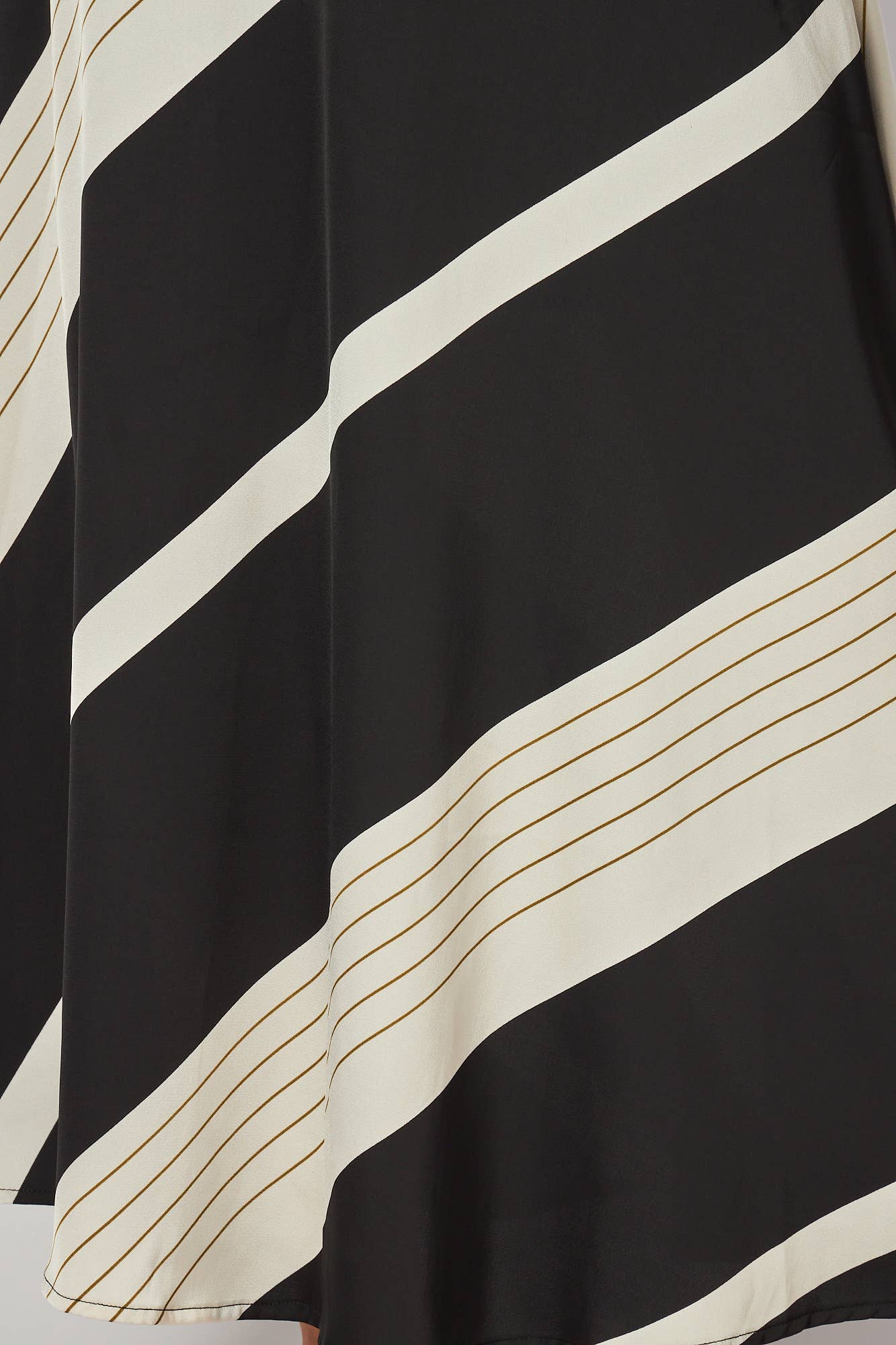 Geometric Stripes A-Line Maxi Skirt