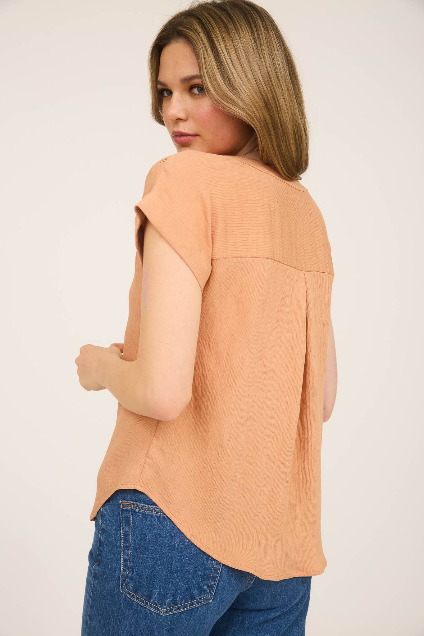 Crochet Lace Trim Blouse