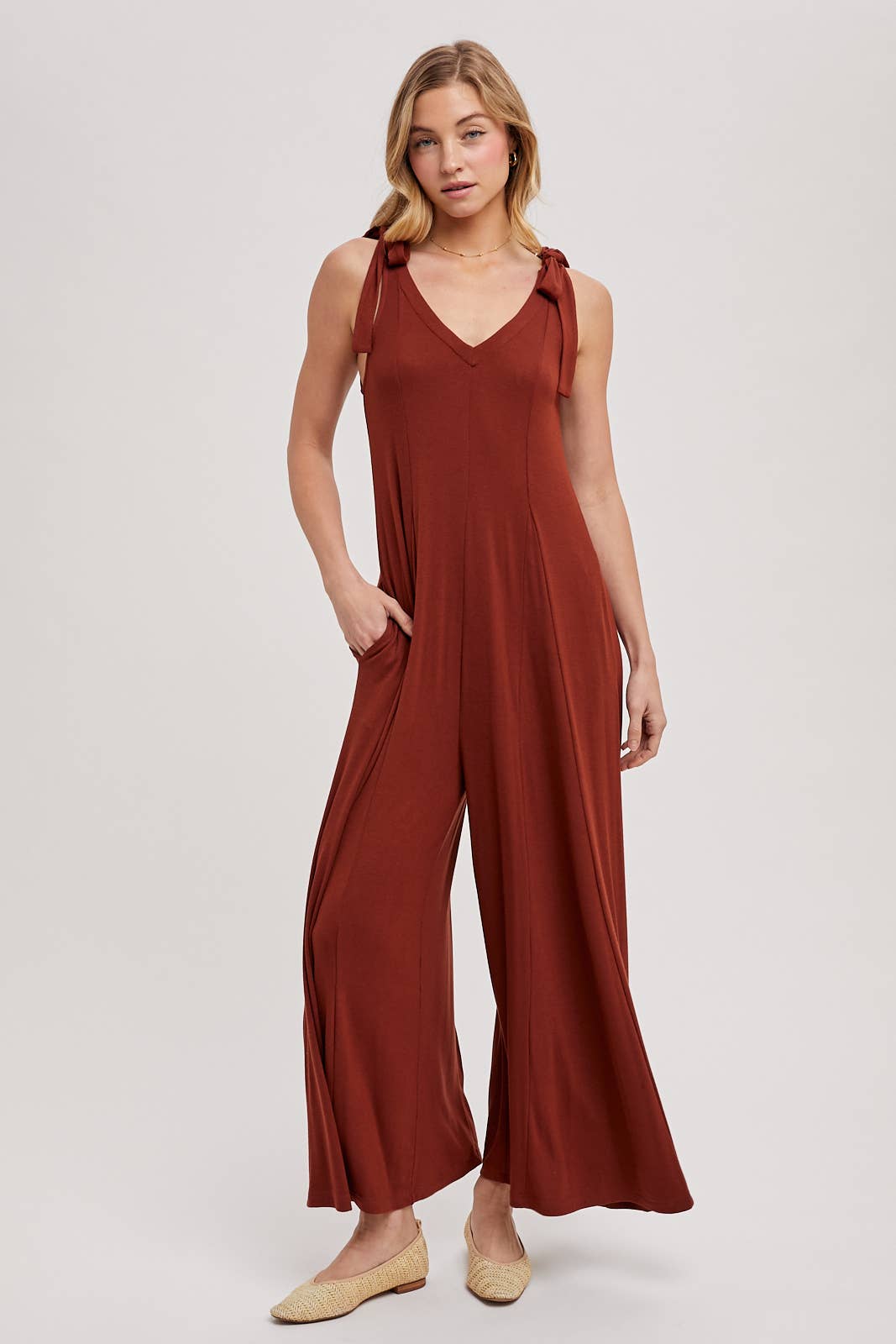 Comfy Wide Leg Knit Jumpsuit