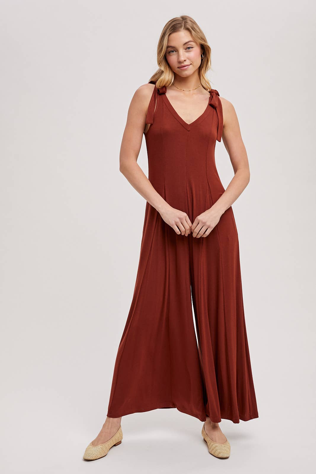 Comfy Wide Leg Knit Jumpsuit
