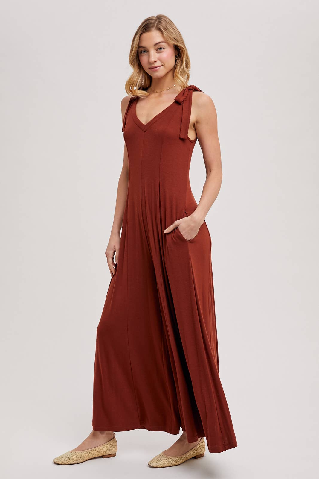 Comfy Wide Leg Knit Jumpsuit