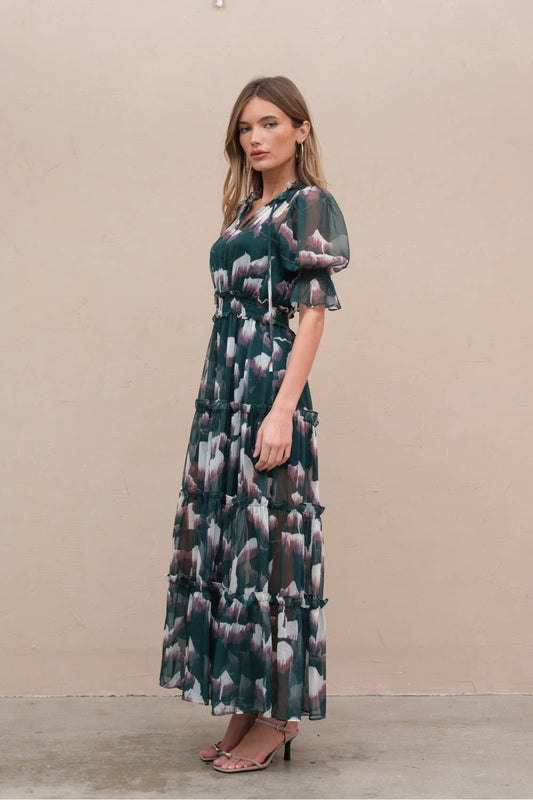 Olive Garden Bloom Maxi Dress