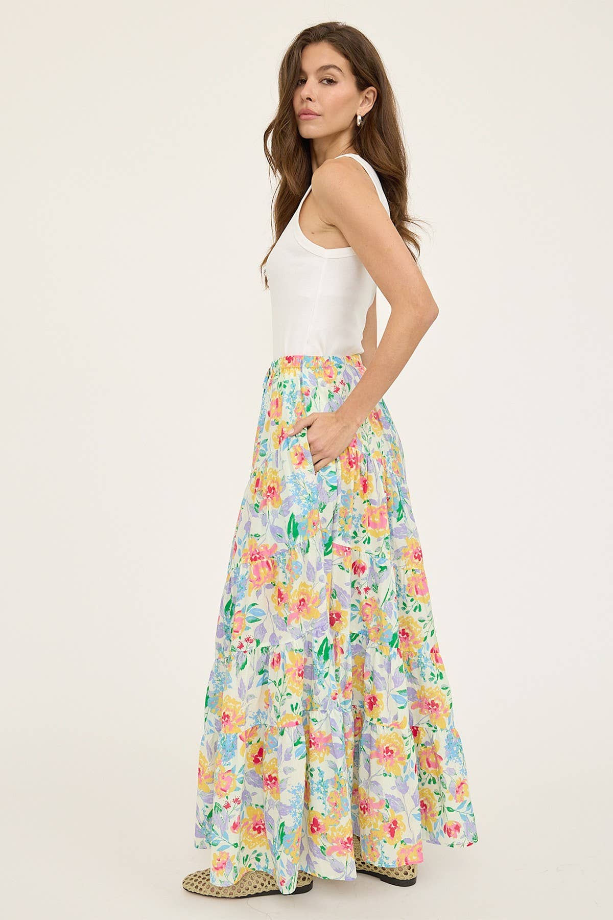 Floral Maxi Skirt