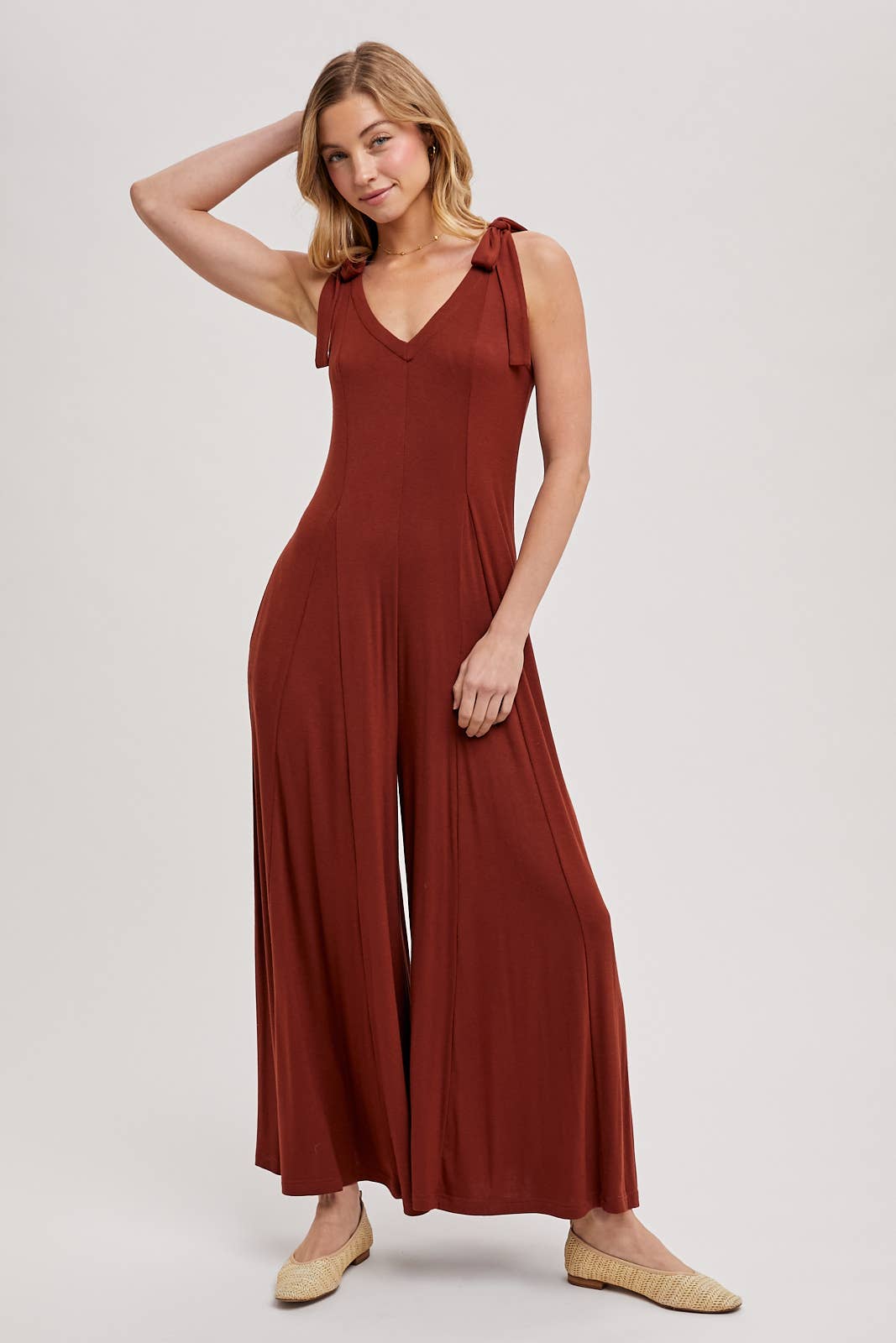 Comfy Wide Leg Knit Jumpsuit