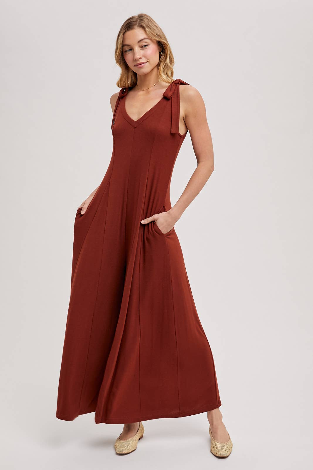 Comfy Wide Leg Knit Jumpsuit