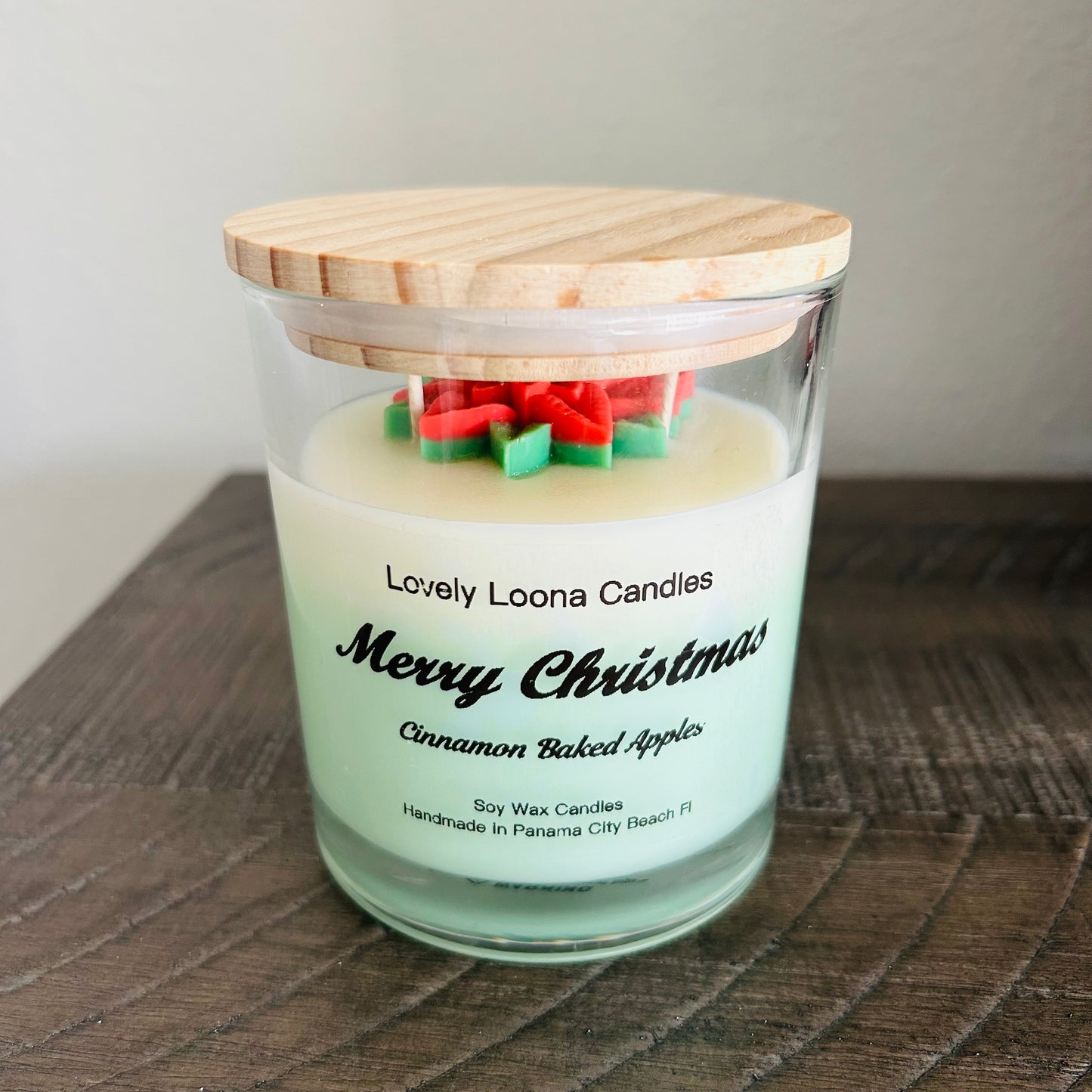 Cinnamon Baked Apple Christmas Candle