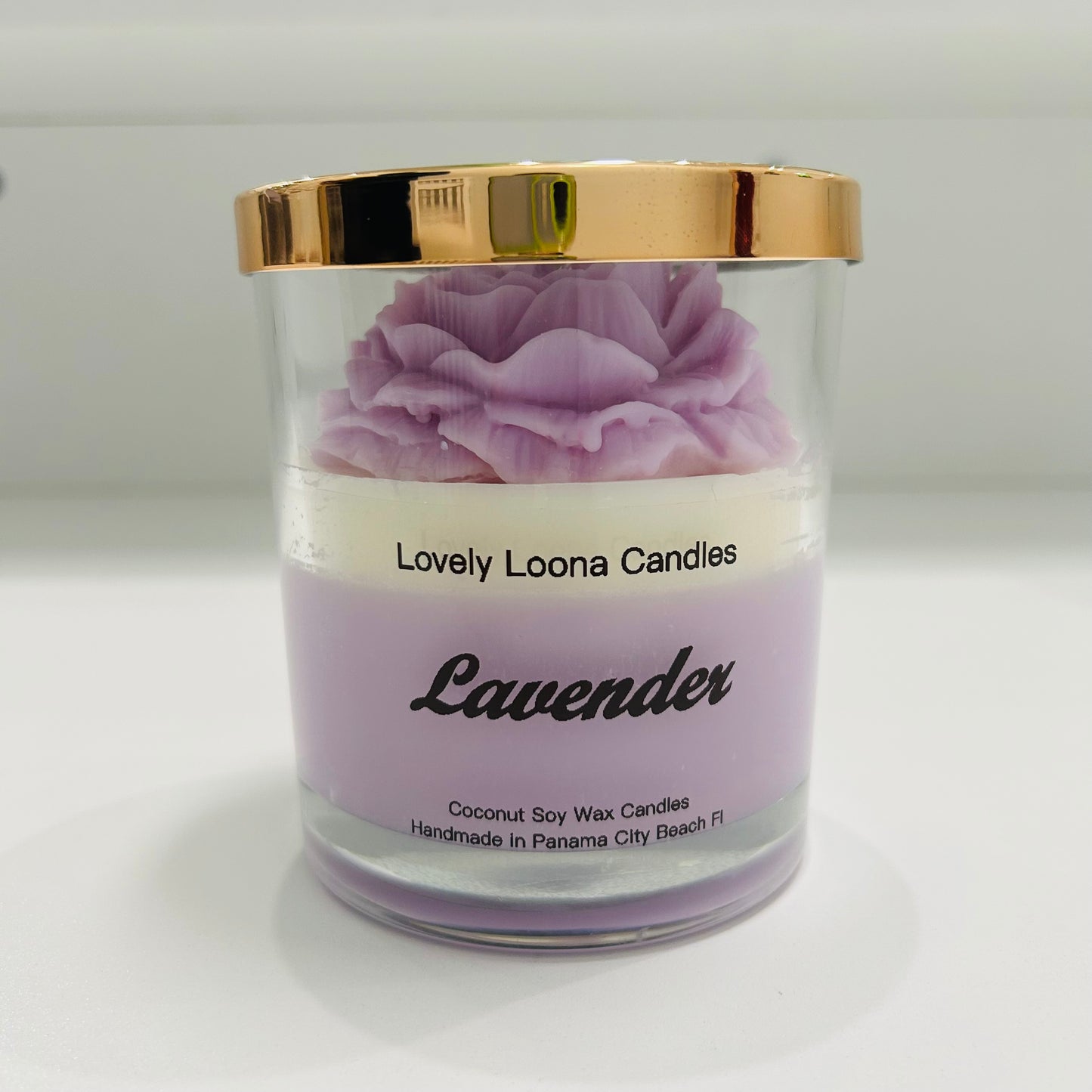 Lavender Scented Coconut Soy Wax Candle