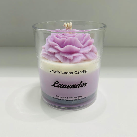 Lavender Scented Coconut Soy Wax Candle