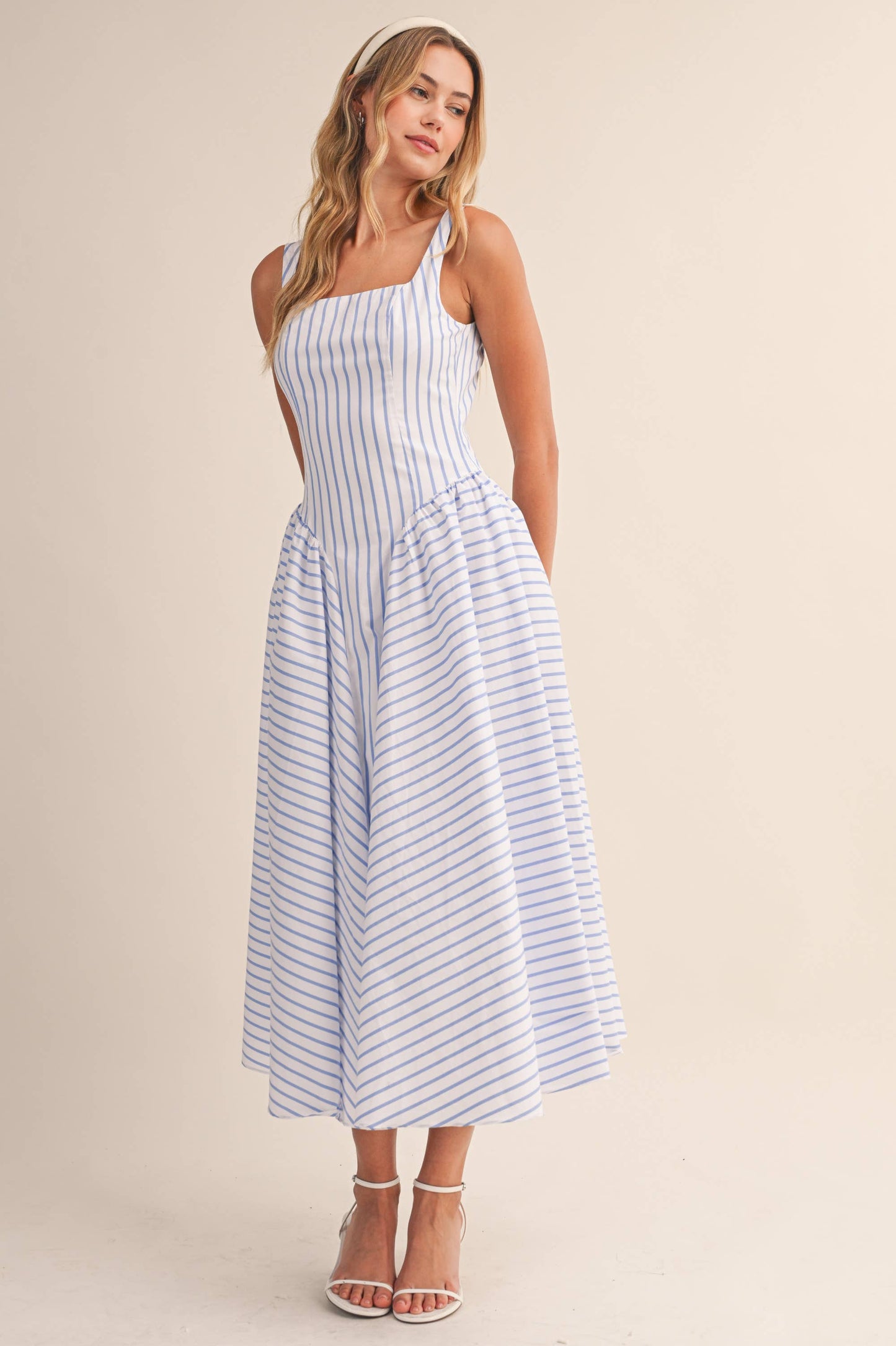 Striped Midi Sundress