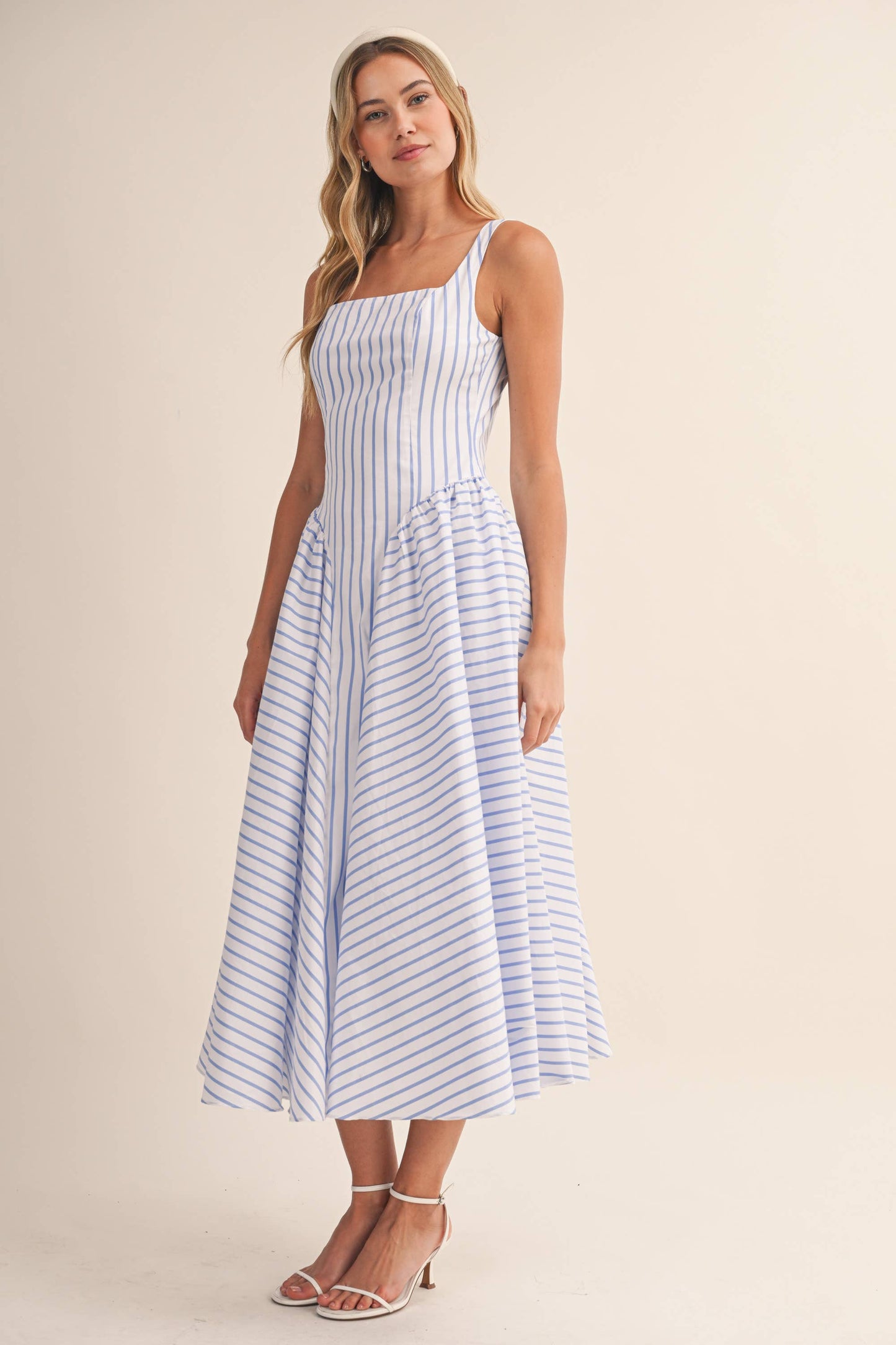 Striped Midi Sundress