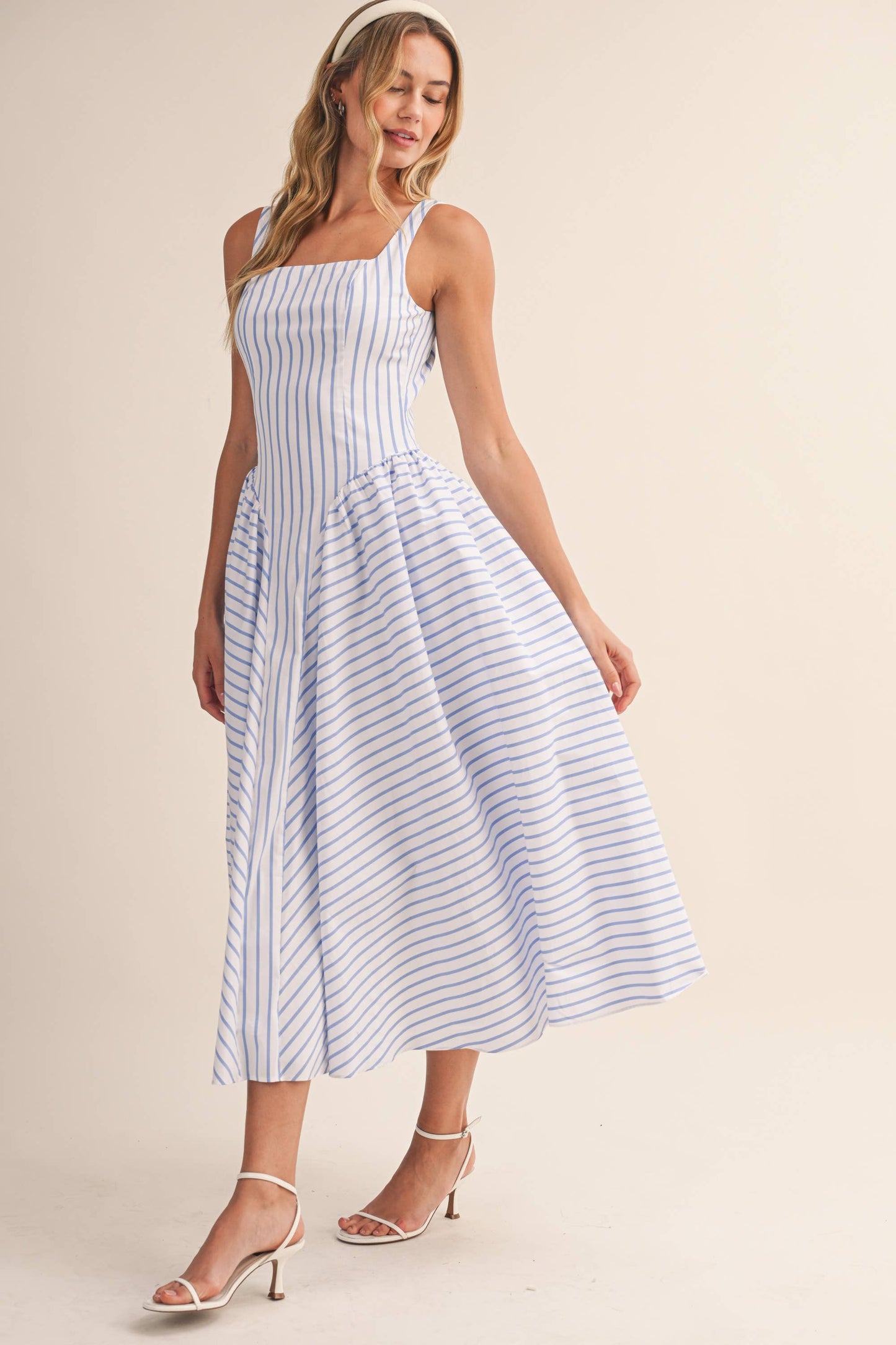 Striped Midi Sundress