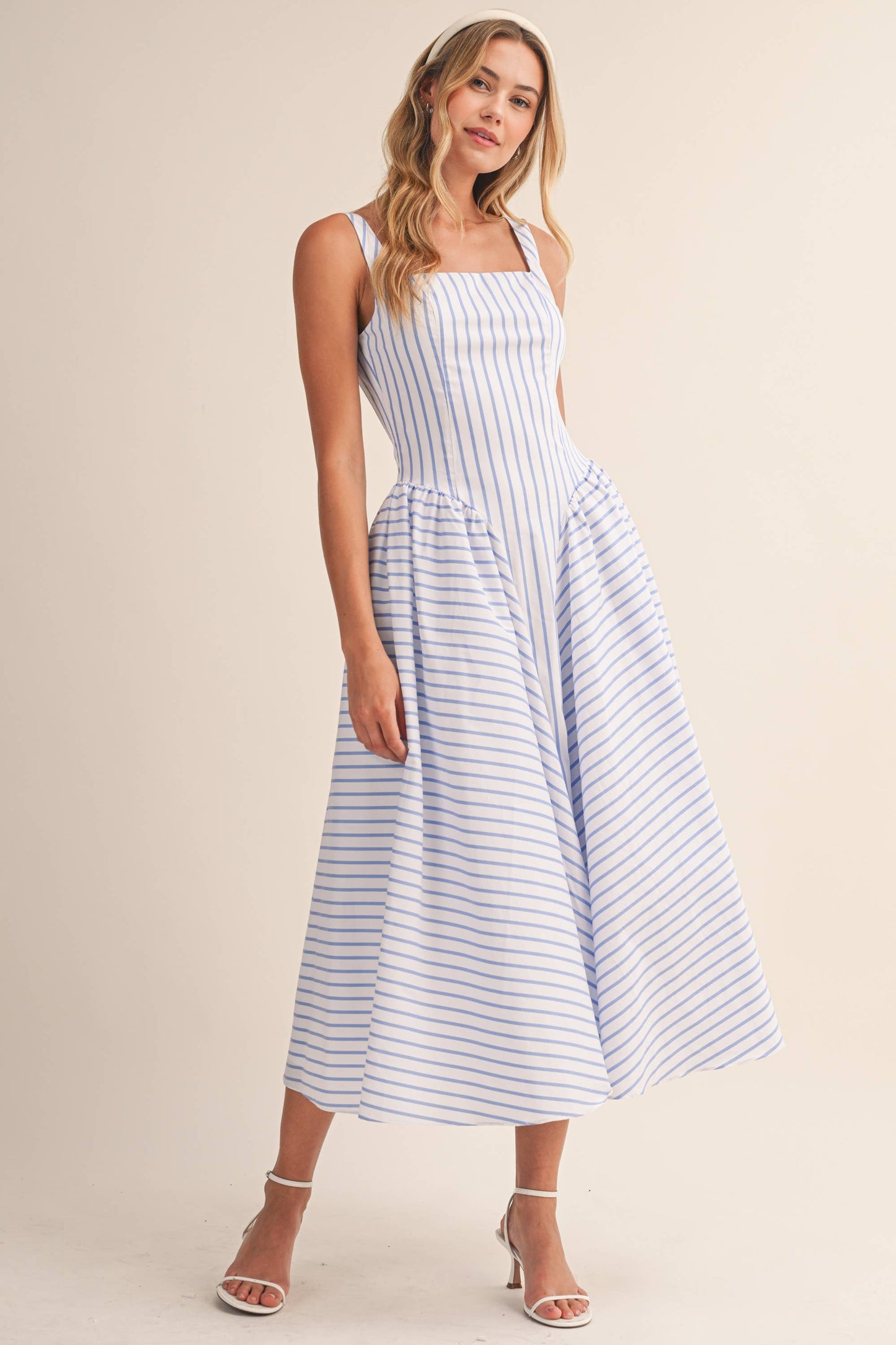 Striped Midi Sundress