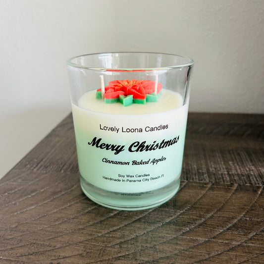 Cinnamon Baked Apple Christmas Candle
