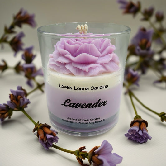 Lavender Scented Coconut Soy Wax Candle