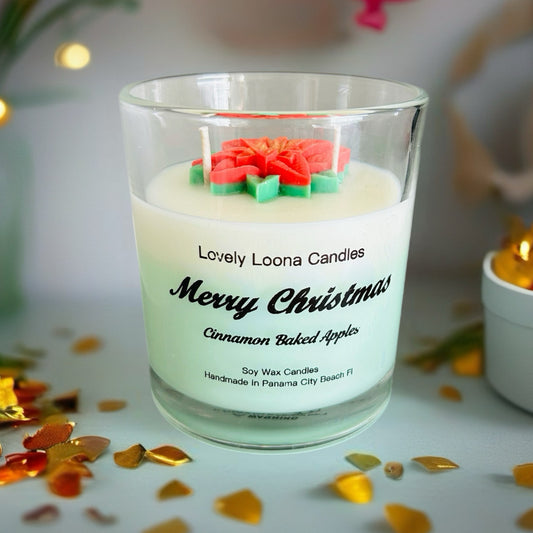 Cinnamon Baked Apple Christmas Candle