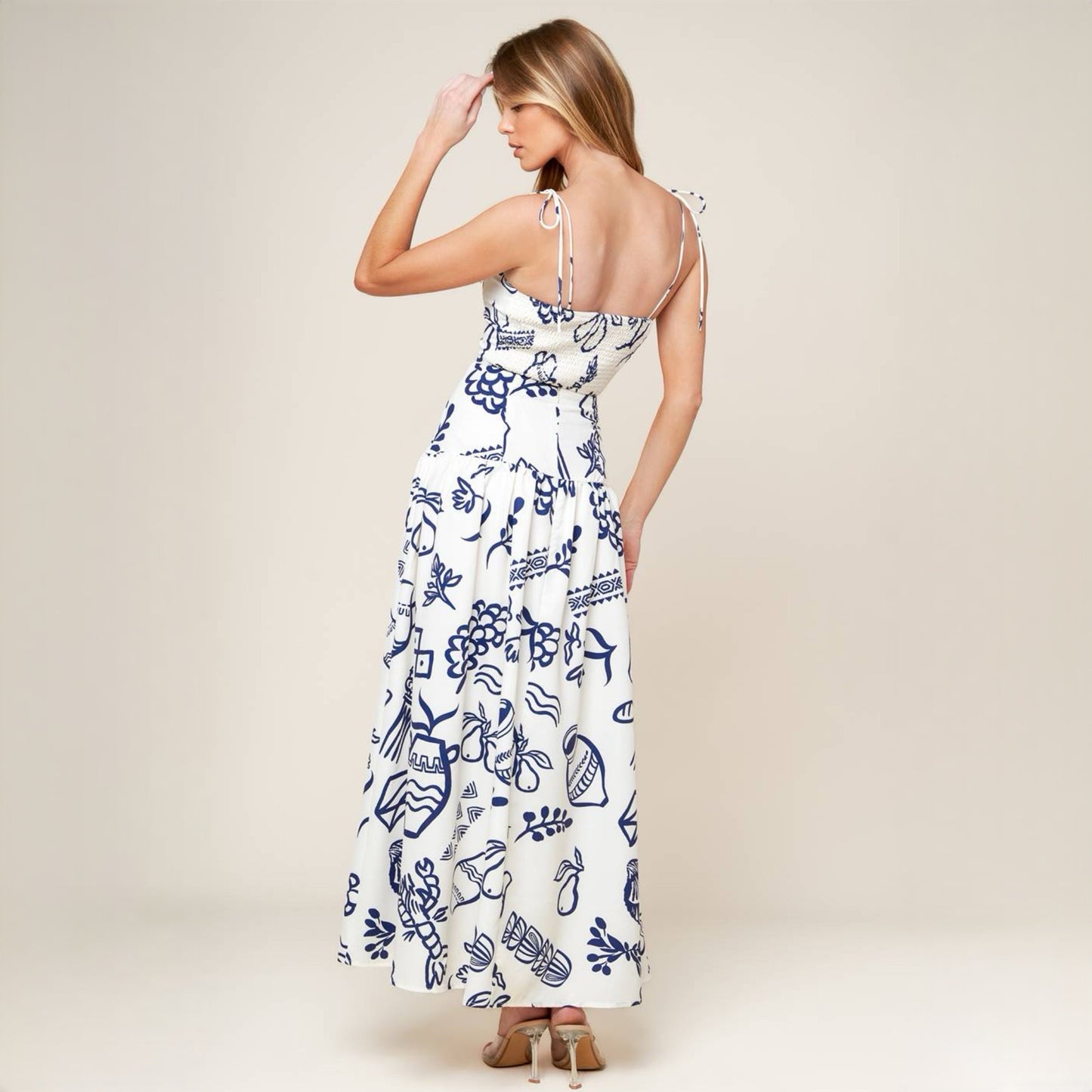 Coastal Print Skirt Set