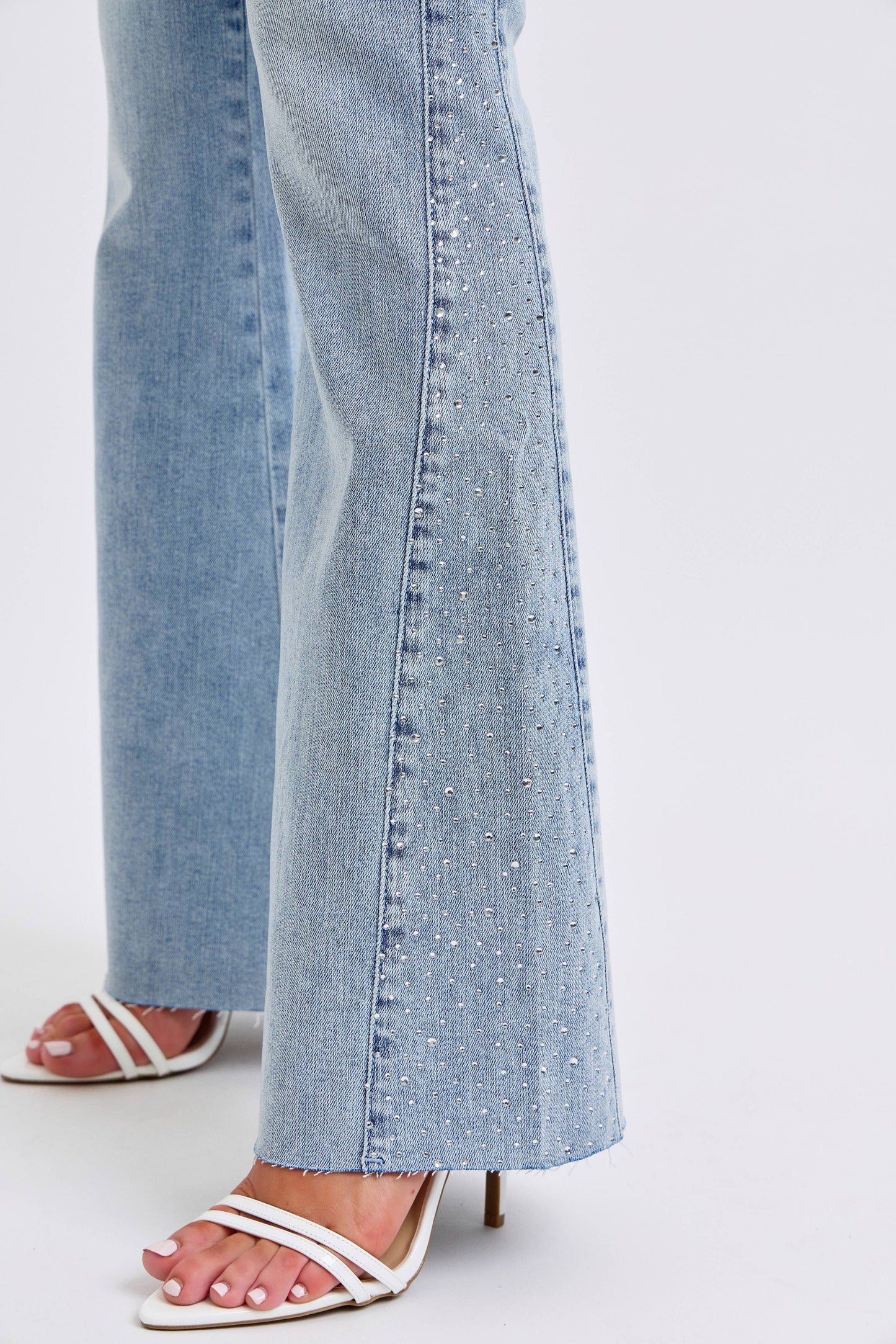 Rhinestone Flare Jeans