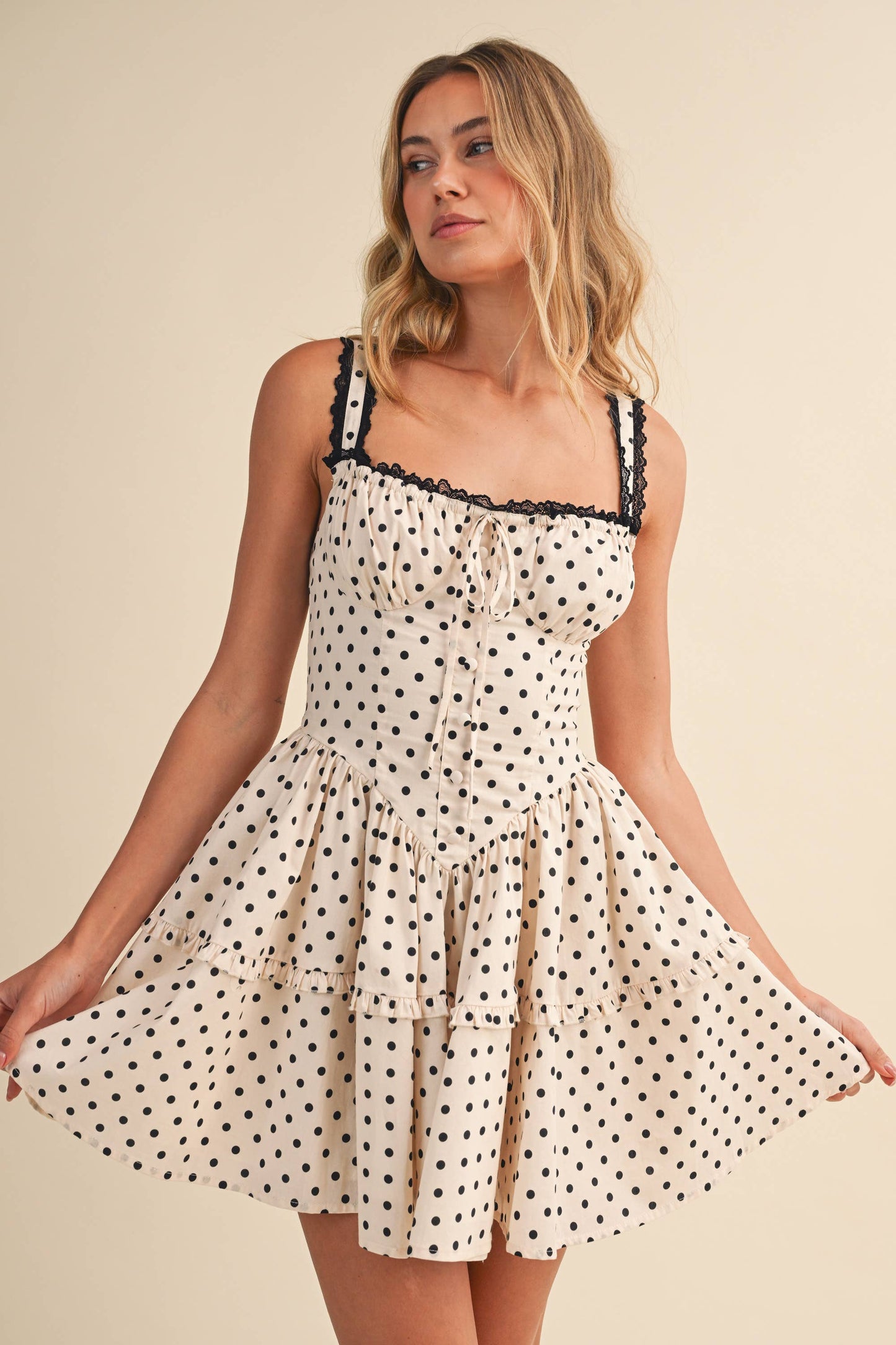 Polka Dots Mini Dress