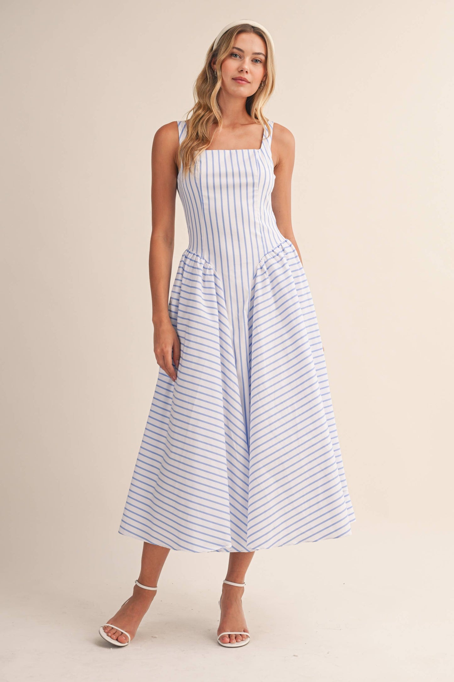 Striped Midi Sundress